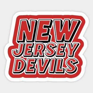 New jersey devils Sticker